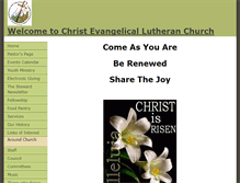 Tablet Screenshot of christlutheranit.org